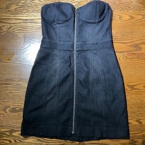 Jessica Simpson Strapless Bustier Denim Dress S-M small medium